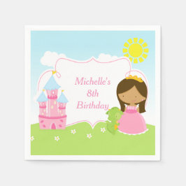 Afrikansk amerikansk prinsessa och Dragon Pappersservett