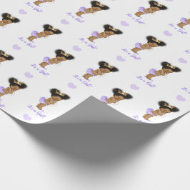 Afrikansk amerikansk prinsessa Wrapping Papper Presentpapper