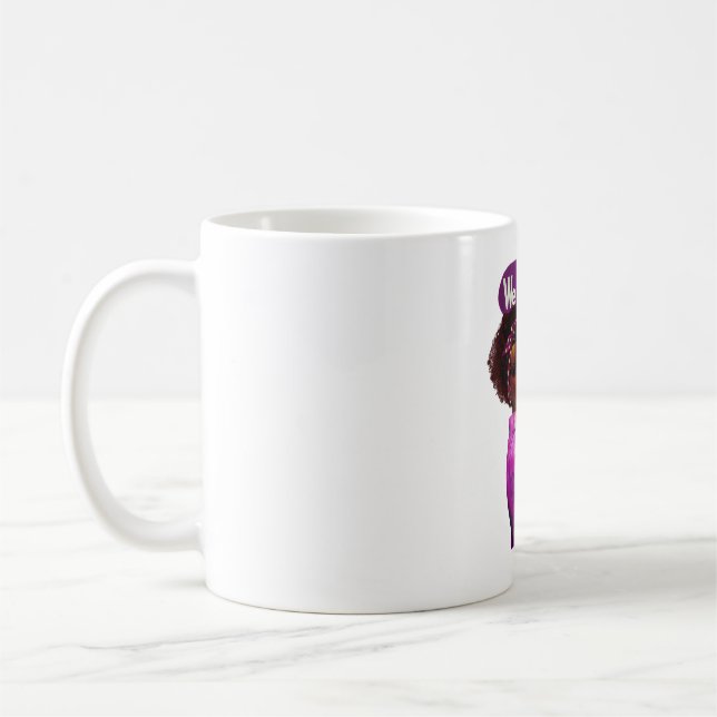 Afrikansk amerikansk Rosie, Riveter Black History Kaffemugg (Vänster)