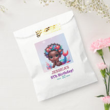 Afrikansk amerikansk Sjöjungfru 5 födelsedagen