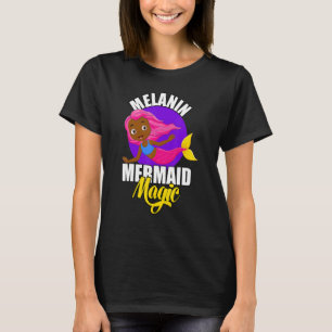 Afrikansk amerikansk Sjöjungfru Melanin är Magic G T Shirt