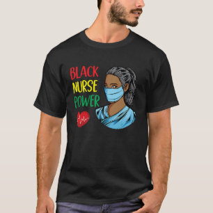 Afrikansk amerikansk sjuksköterska, svart, afrikan t shirt