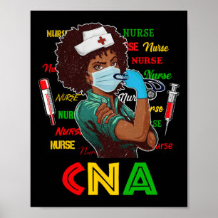 Afrikansk amerikansk sjuksköterskehistoria Månad P Poster