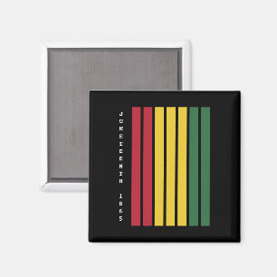 Afrikansk amerikansk svart historia 1865 magnet