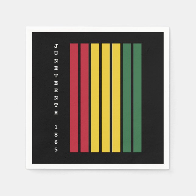 Afrikansk amerikansk svart historia 1865 pappersservett (Framsidan)