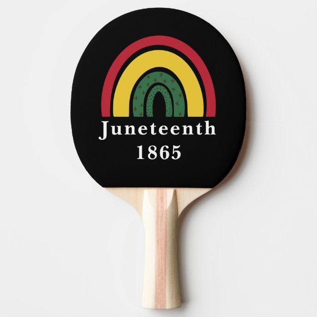 Afrikansk amerikansk svart historia 1865 pingisracket (Framsidan)