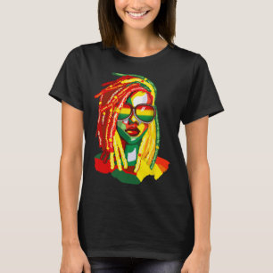 Afrikansk amerikansk Women Art Black History Junet T Shirt