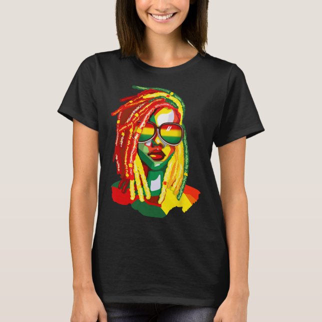 Afrikansk amerikansk Women Art Black History Junet T Shirt (Framsida)