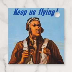 Afrikansk-amerikanska flygare Jaktpiloter från and Gåvor Etiketter