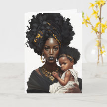 Afrikansk-amerikanska Mor & Baby, Mors dag-kort