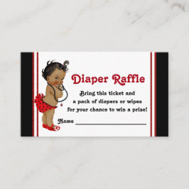 Afrikansk-amerikanska nyckelpiga blöja-rafellott tilläggskort