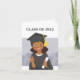 Afrikansk amerikanstudent kort