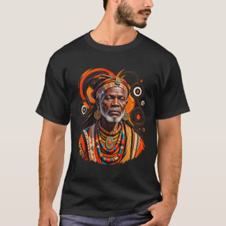 Afrikansk andlig äldsteporträttkonst | Förfäderlig T Shirt