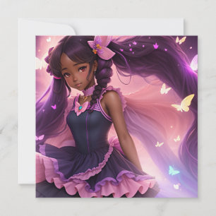 Afrikansk Anime Girl Animecore Aesthetic