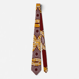 Afrikansk Ankara Kitenge Guld Groomsman Ties Slips