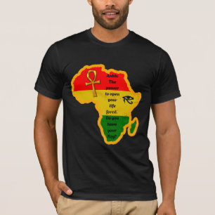 Afrikansk ankh-elcitat T-Shirt, elfte årtionde T Shirt