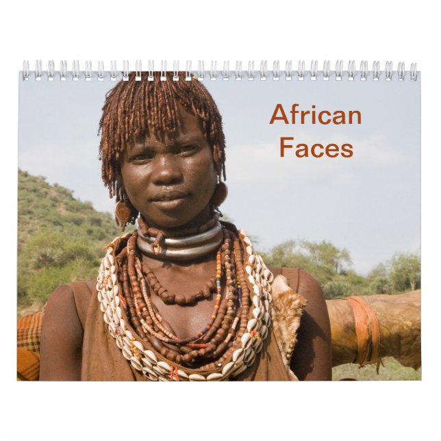 Afrikansk Ansikte Wall Calendar Kalender (Omslag)