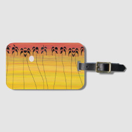 Afrikansk Art Fantastisk Tropical Sunset Bagagebricka