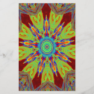 Afrikansk asiatisk europeisk etnisk mönster brevpapper