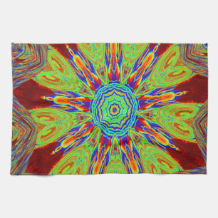 Afrikansk asiatisk europeisk etnisk mönster kökshandduk