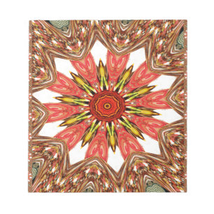 Afrikansk asiatisk traditionell edgy mönster anteckningsblock