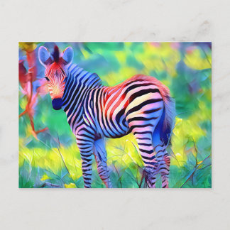 Afrikansk baby zebra vykort