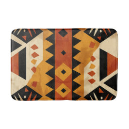 Afrikansk bakgrund i brunt och svart badrumsmatta