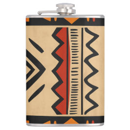 Afrikansk bakgrund i varmt färg fickplunta