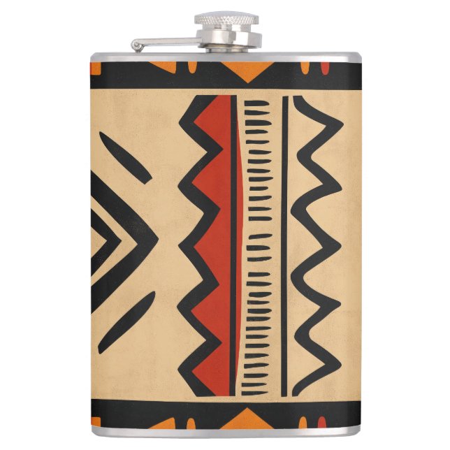 Afrikansk bakgrund i varmt färg fickplunta (Framsidan)