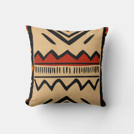 Afrikansk bakgrund i varmt färg kudde