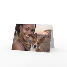 Afrikansk Basenji Blank Kort