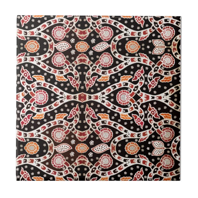 Afrikansk Batik Climate Ivy Kakelplatta (Framsidan)