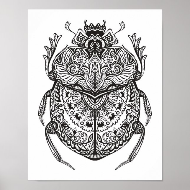 Afrikansk Beetle Zendoodle 2 Poster (Framsidan)