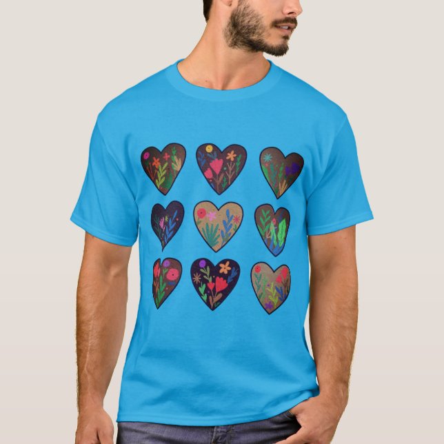 Afrikansk blommigt Roots T Shirt (Framsida)