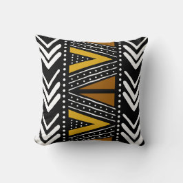 Afrikansk Bogolan Design Pillow Kudde