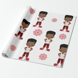 Afrikansk Boy Wrapping Papper Presentpapper