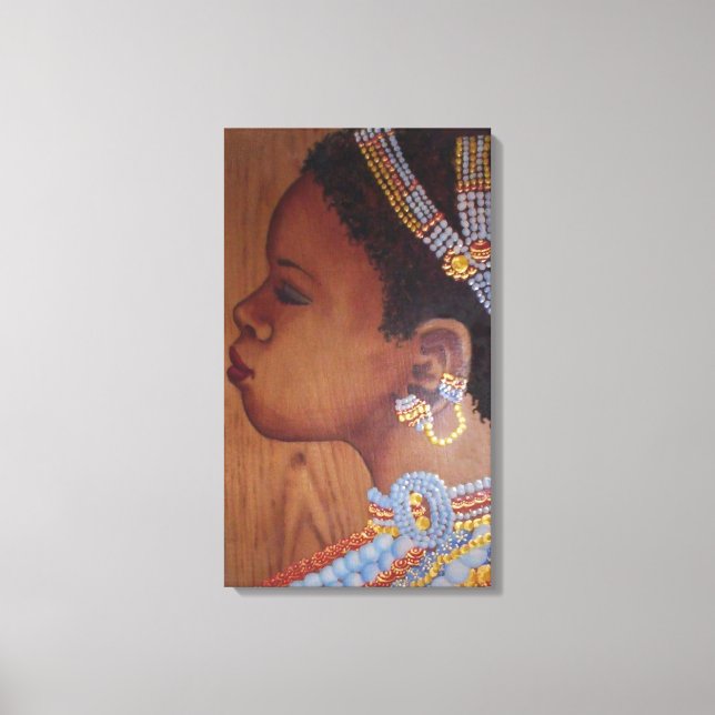 Afrikansk bride Wrapped Canvas (Framsida)