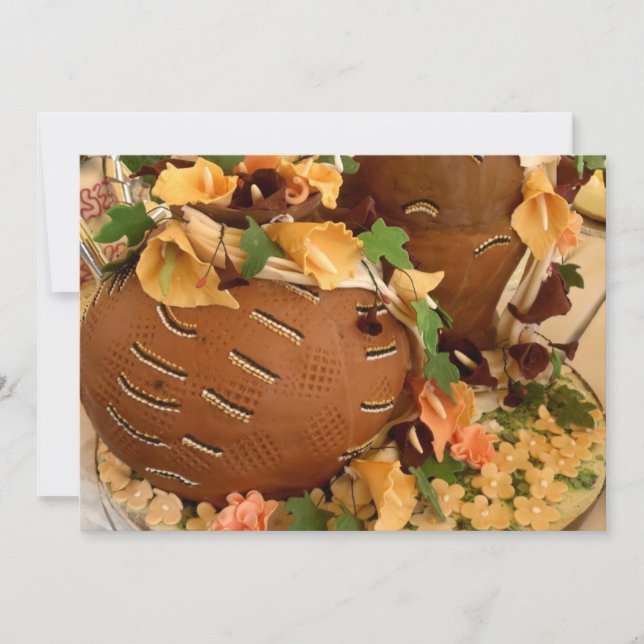 Afrikansk bröllopsinbjudan inbjudningar (Framsida)