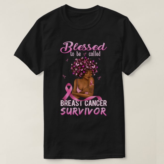 Afrikansk bröstcancer Shirts Women Blesse T Shirt (Design framsida)