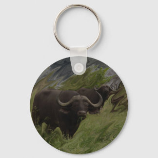 Afrikansk buffalo nyckelring
