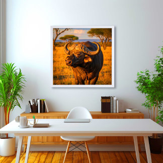 Afrikansk buffel poster