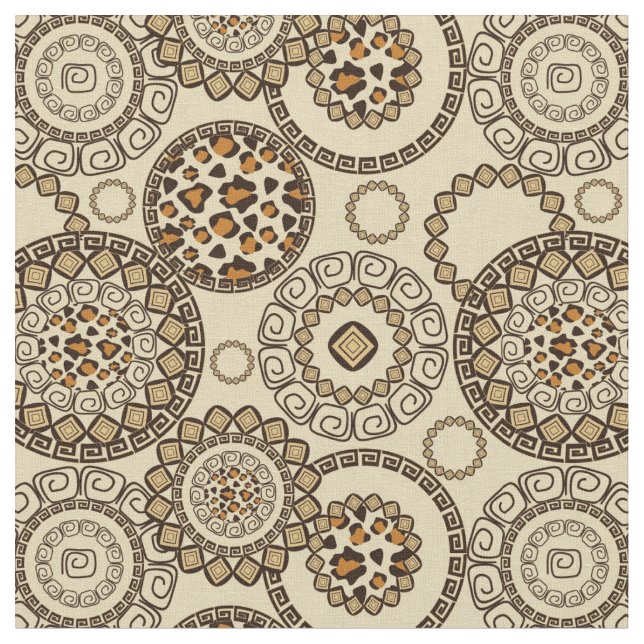 Afrikansk cheetah skin mönster 3 tyg (Närbild)