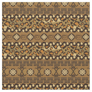 Afrikansk cheetah skin mönster tyg