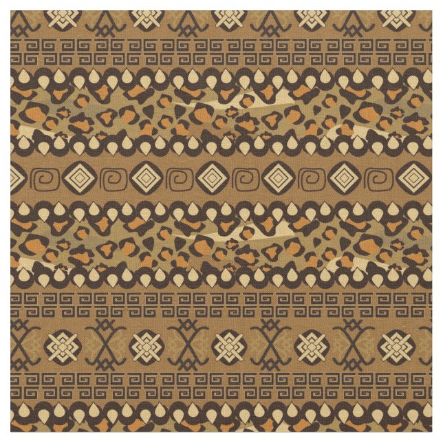 Afrikansk cheetah skin mönster tyg (Närbild)