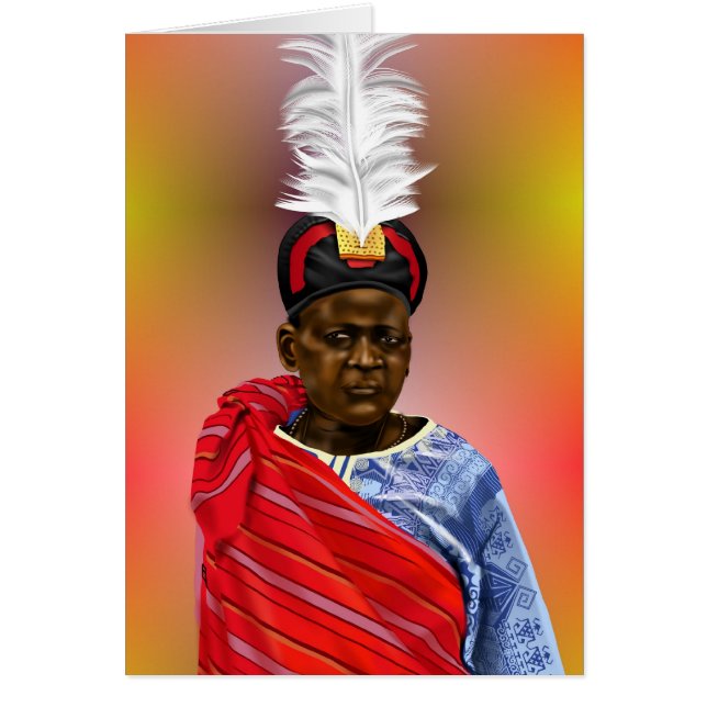 Afrikansk chef hälsningskort (Framsidan)