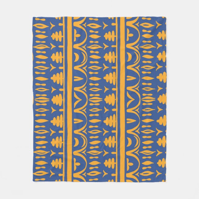 Afrikansk Chevrons: Ethnic Tribal Mönster Fleecefilt (Framsidan)