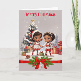 Afrikansk christmas-kort helgkort