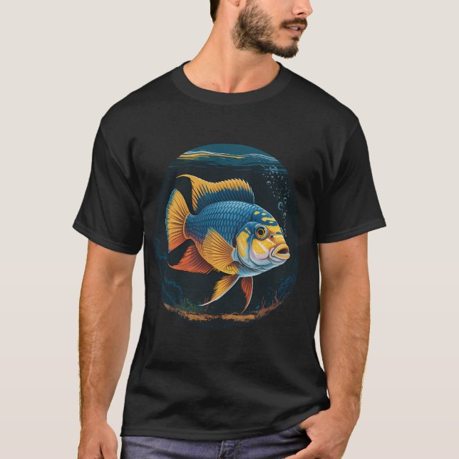 Afrikansk ciklid t shirt (Framsida)