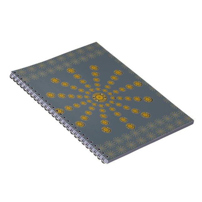 Afrikansk Coola Solros Polka - teckningsutkast Anteckningsbok (Högra Sidan)