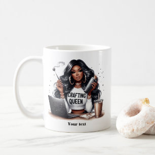 Afrikansk Crawing Queen Art Kaffemugg